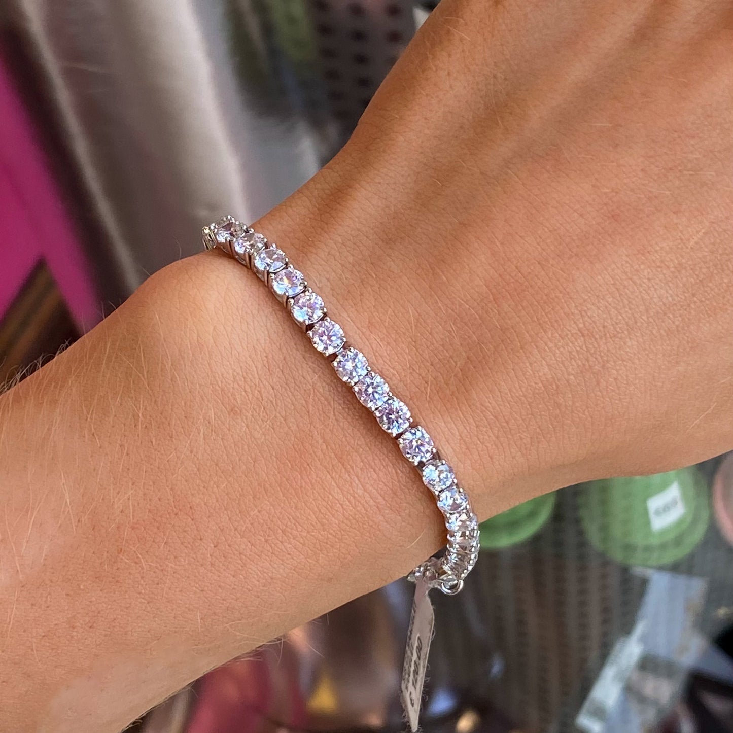 Silver CZ Tennis Bracelet - John Ross Jewellers