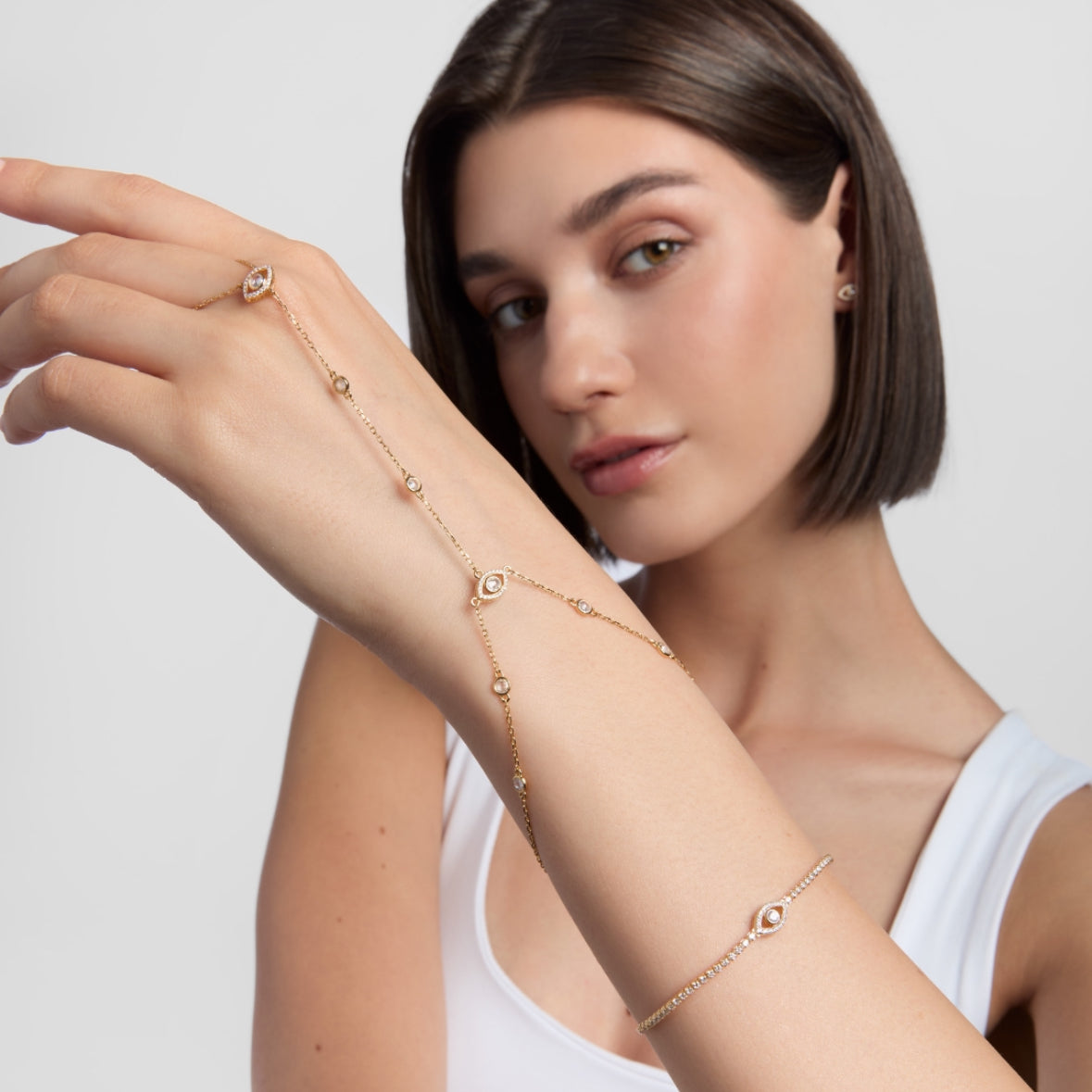 Sunshine Evil Eye Tennis Bracelet - John Ross Jewellers