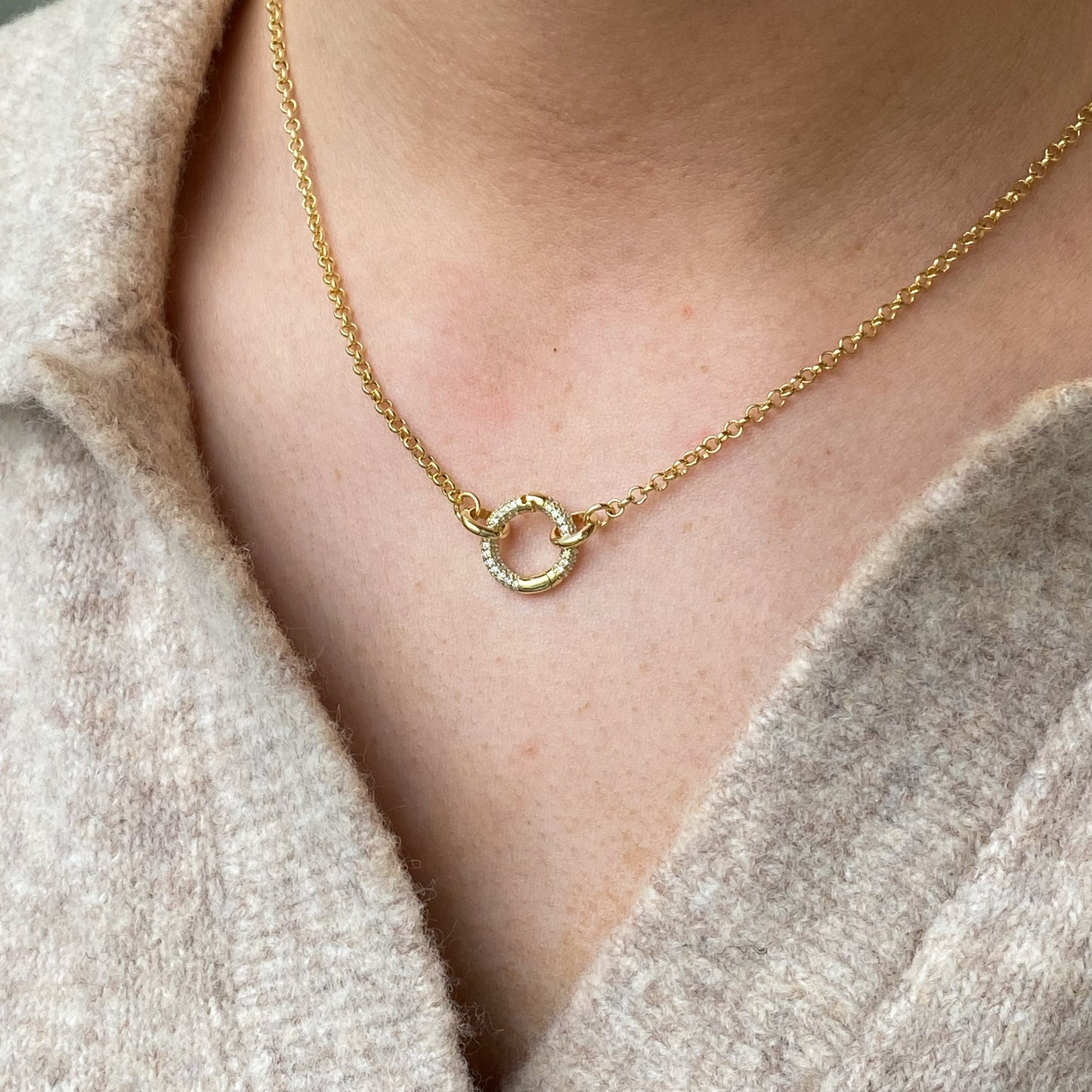 Sunshine CZ Eternity Necklace | 40+5cm - John Ross Jewellers