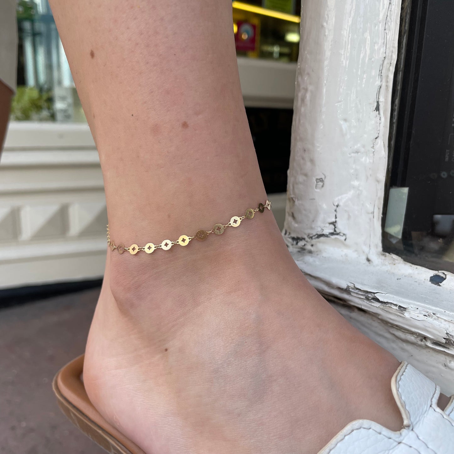 Sunshine Anklet - Cutout Discs
