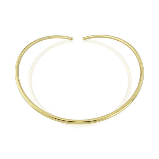 9ct Gold Gold Omega Torque Necklace - John Ross Jewellers