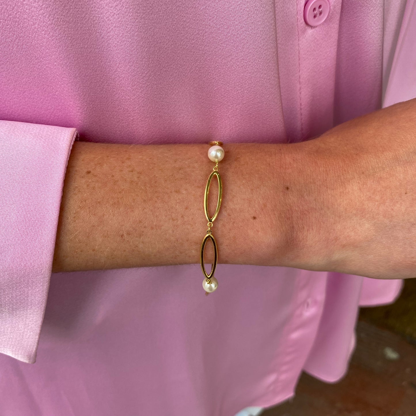 Sunshine Pearls & Ovals Bracelet - John Ross Jewellers