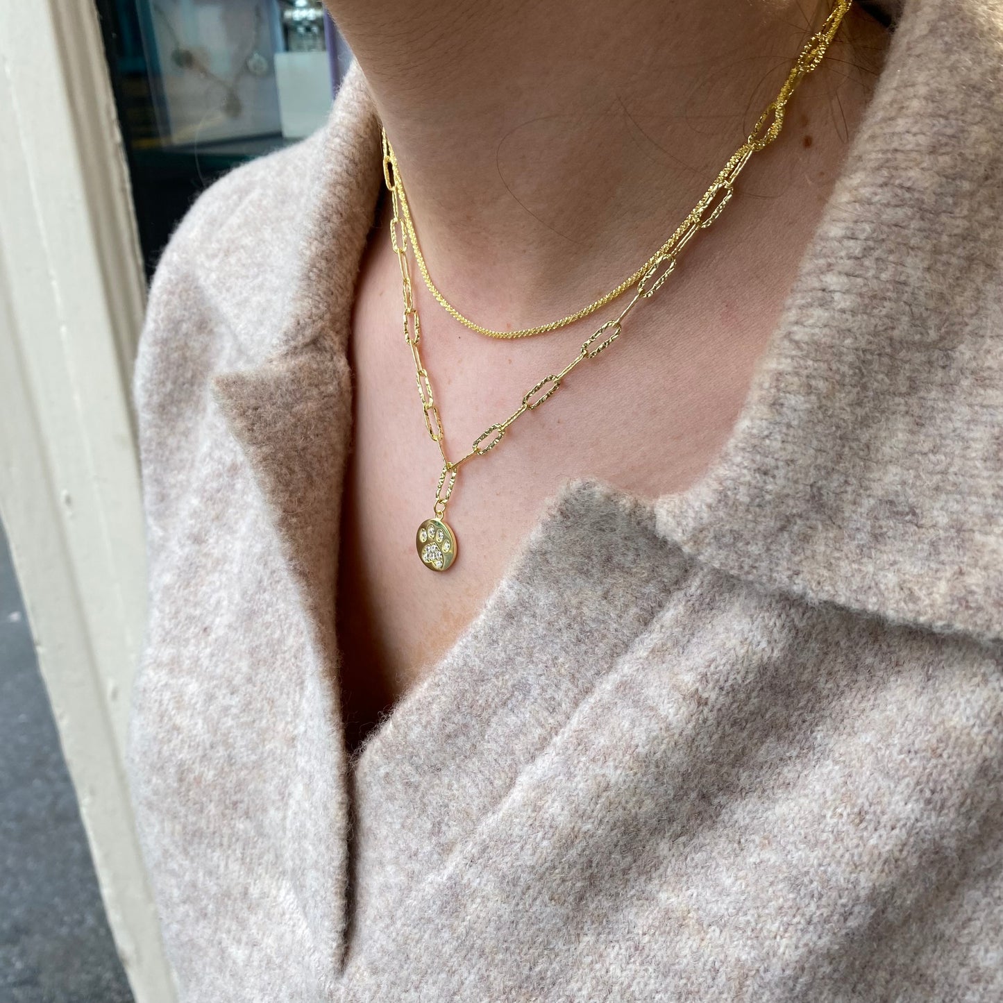 Sunshine CZ Drop Double Necklace - John Ross Jewellers