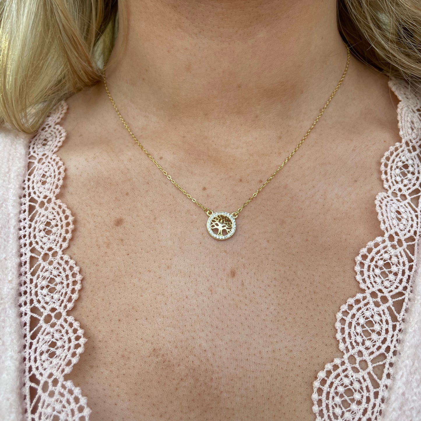 Sunshine CZ Necklace | 42+3cm - John Ross Jewellers