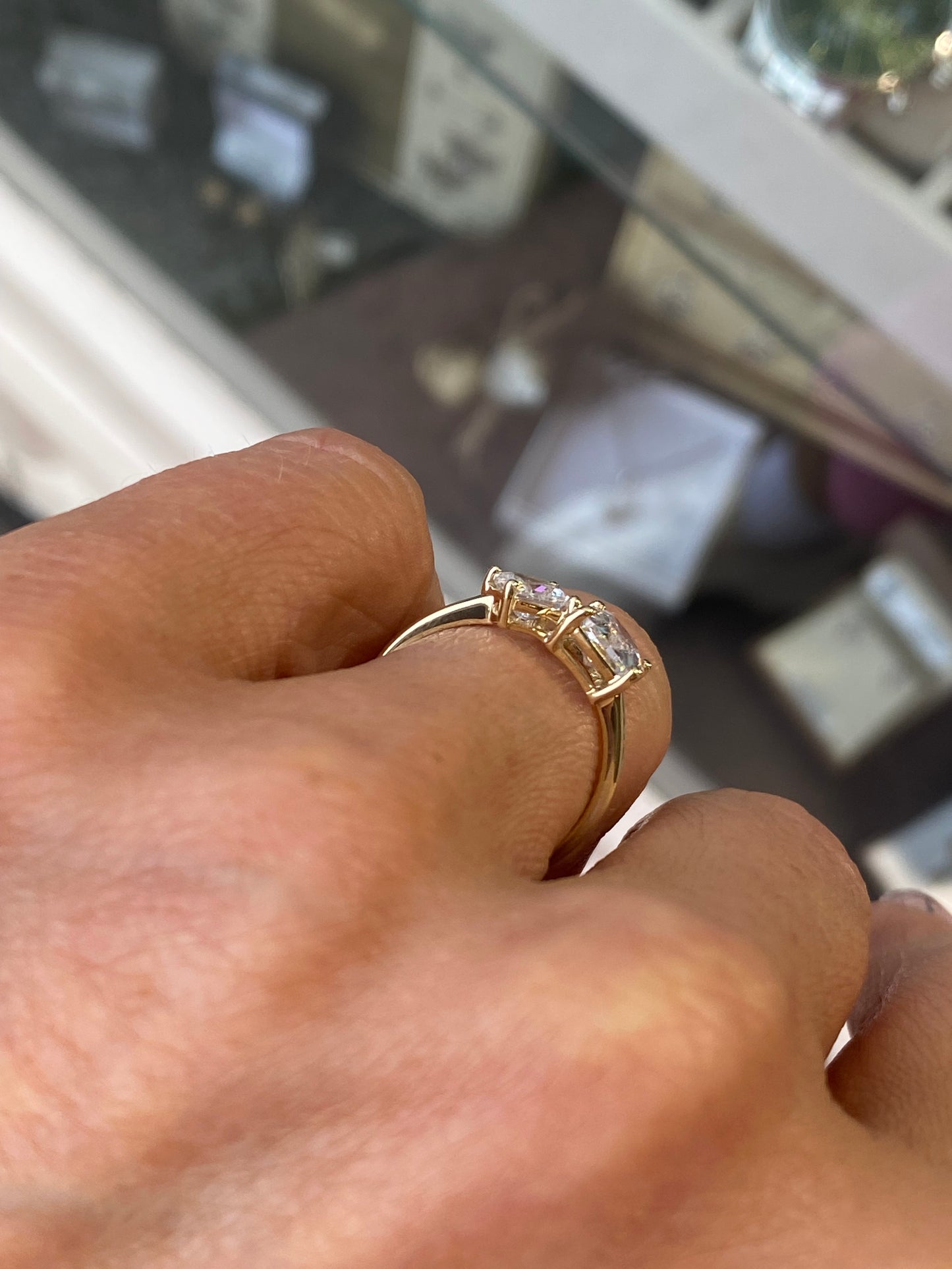 9ct Gold Moi Et Toi Ring - CZ - John Ross Jewellers