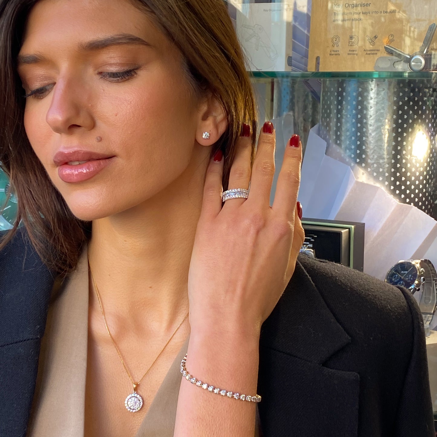 9ct Gold Diamond Line Bracelet | 5.00ct - John Ross Jewellers