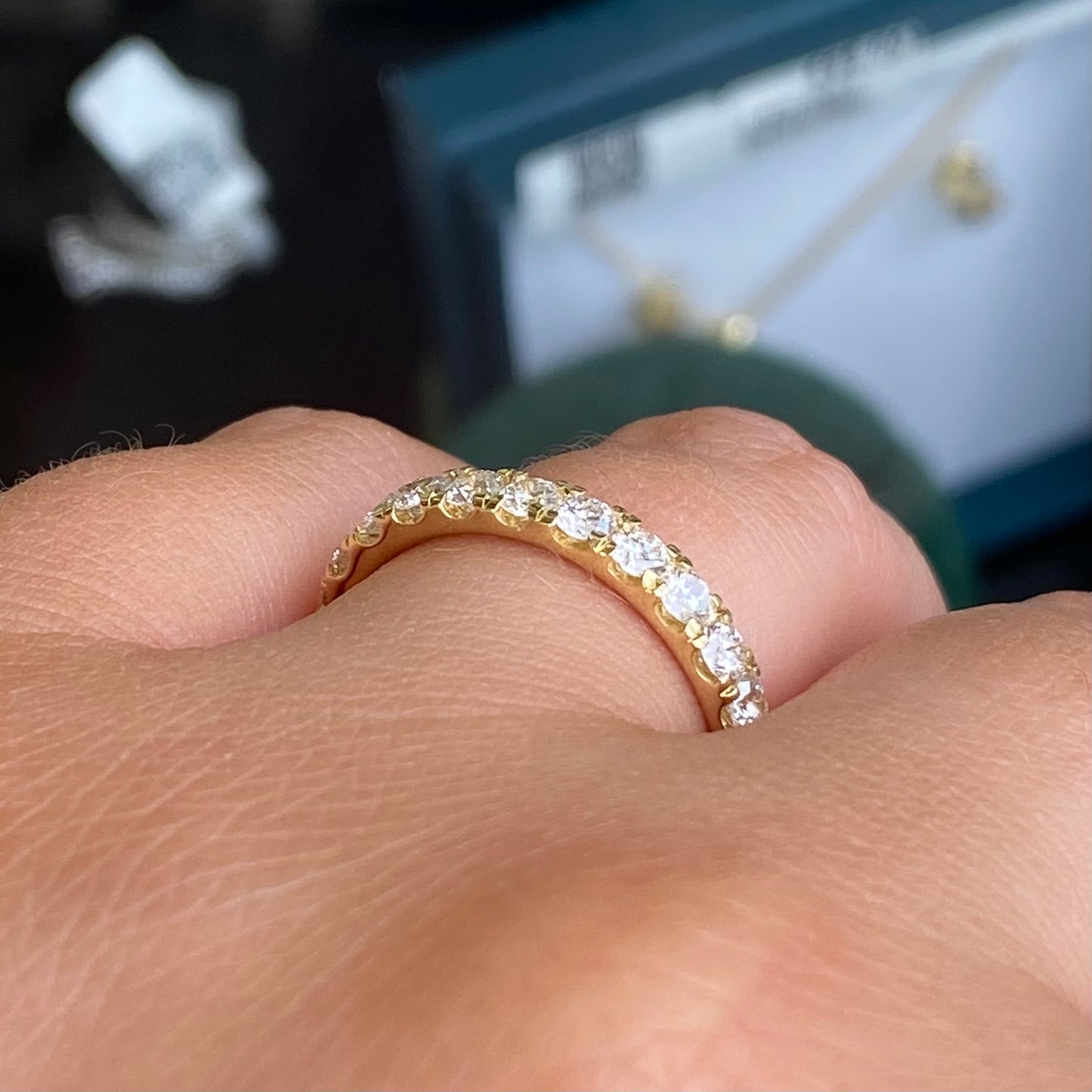 18ct Gold Eternity Ring | Lab Grown 0.81ct