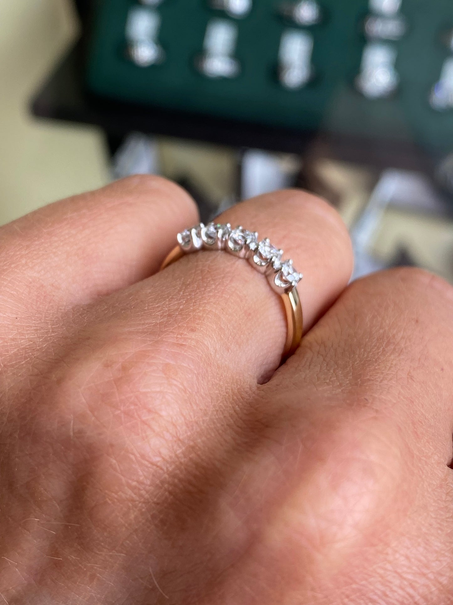 18ct Gold 0.40ct Five Stone Diamond Eternity Ring