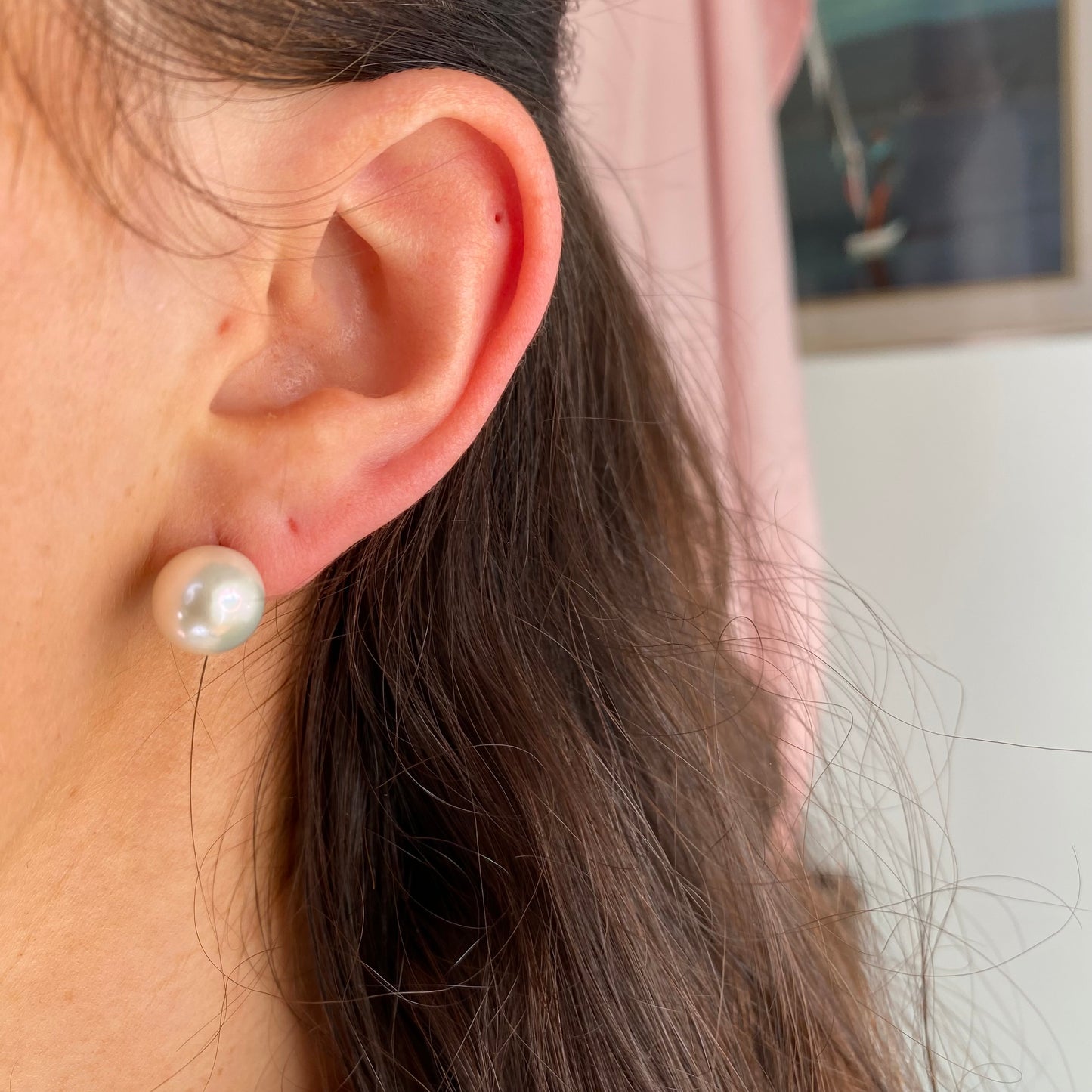 9ct Gold Freshwater Pearl Stud Earrings | 9mm - John Ross Jewellers