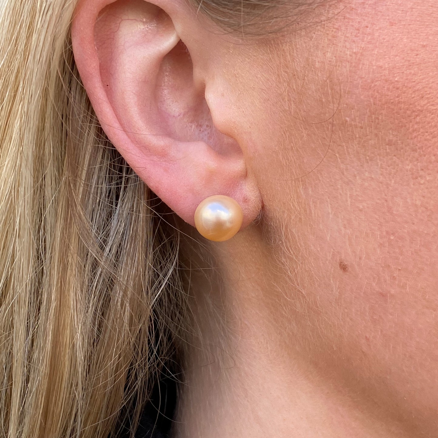 Silver Freshwater Pearl Stud Earrings | 10-11mm - John Ross Jewellers