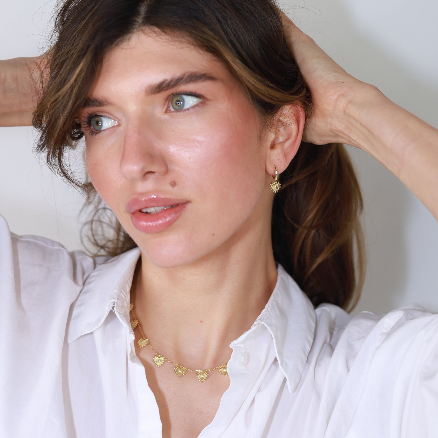 Sunshine Decorative Hearts Fringe Necklace - John Ross Jewellers