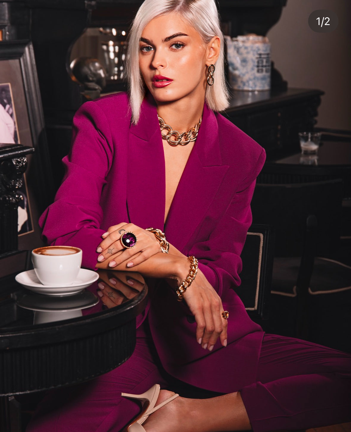 REBECCA Diva - Oval Link Drop Earrings - John Ross Jewellers