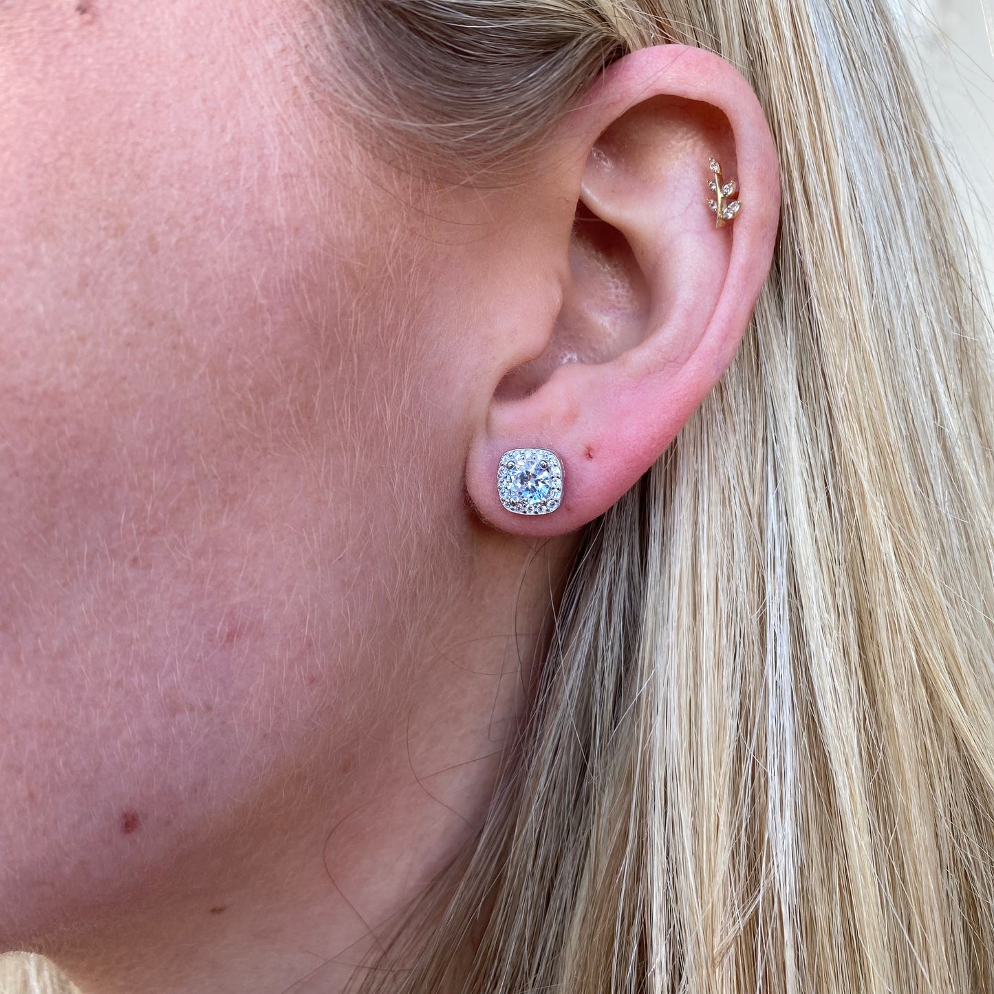Silver CZ Earrings - John Ross Jewellers