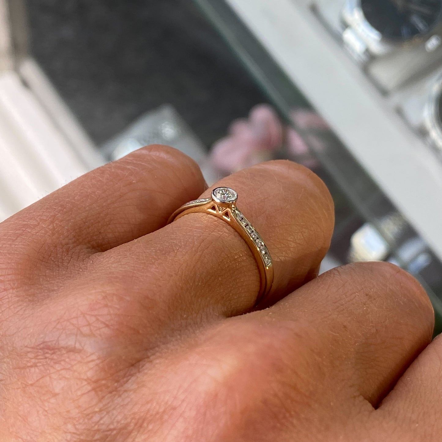 18ct Gold Diamond Solitaire Engagement Ring - John Ross Jewellers