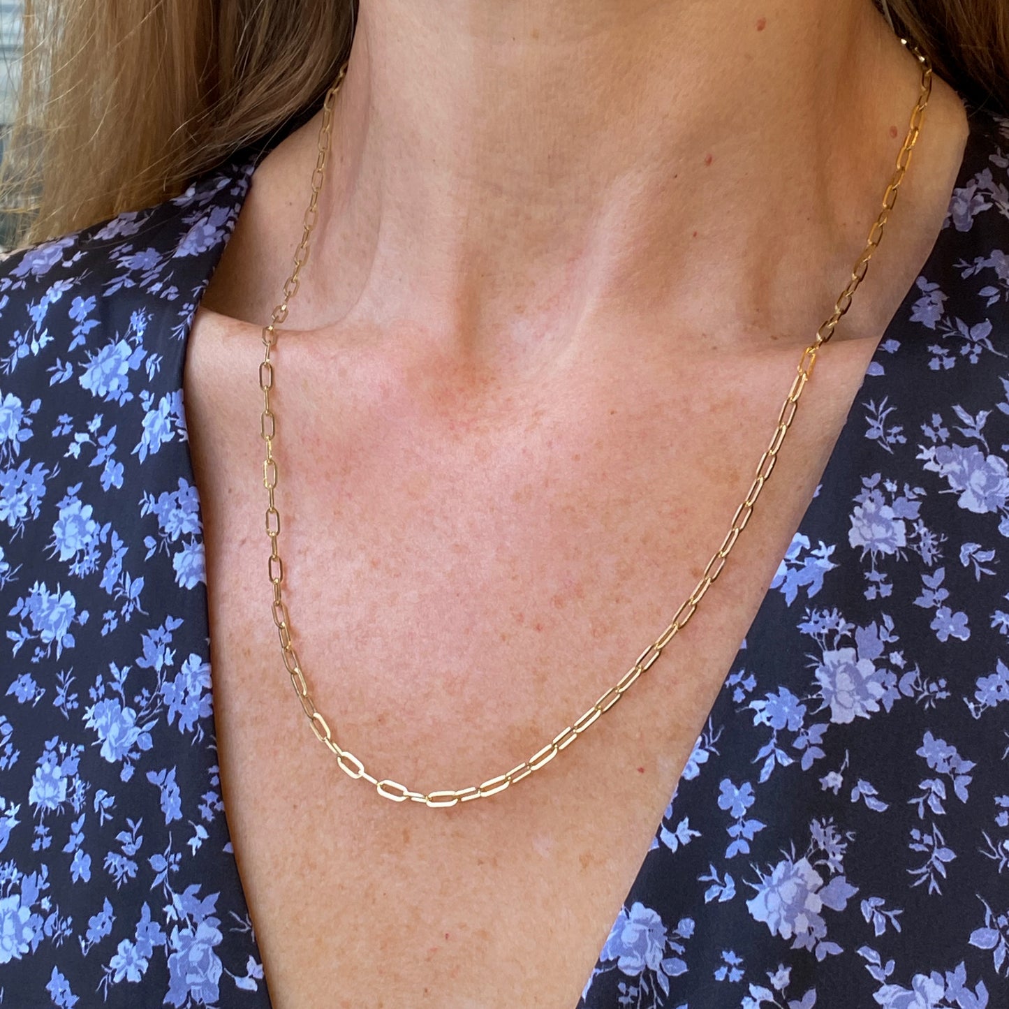 9ct Gold Paper Link Chain - John Ross Jewellers