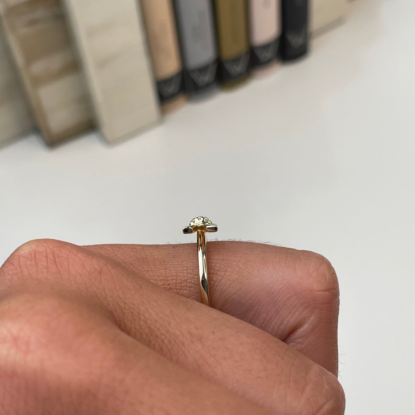 Sunshine CZ Bow Ring - John Ross Jewellers