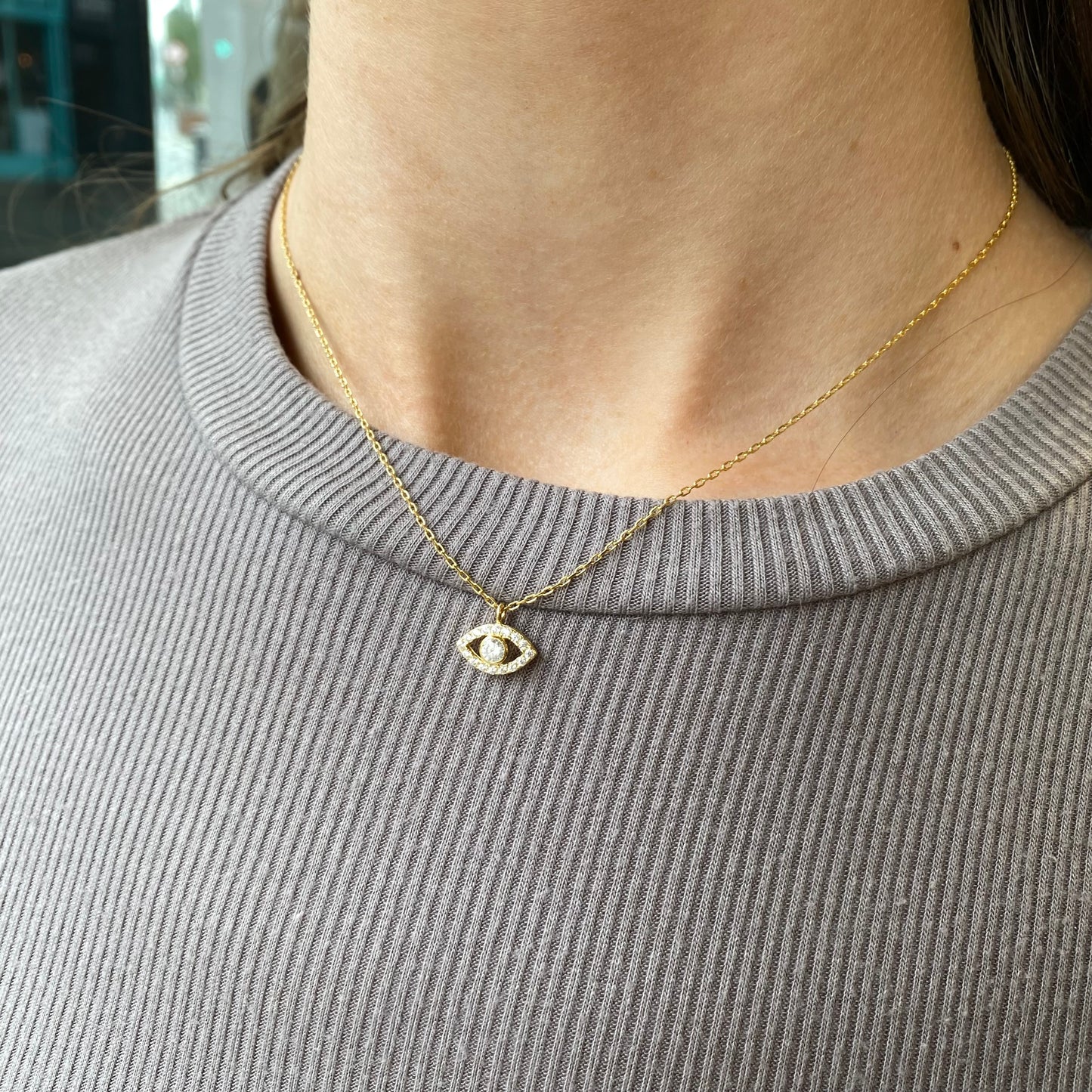 Sunshine Evil Eye Pendant Necklace - John Ross Jewellers