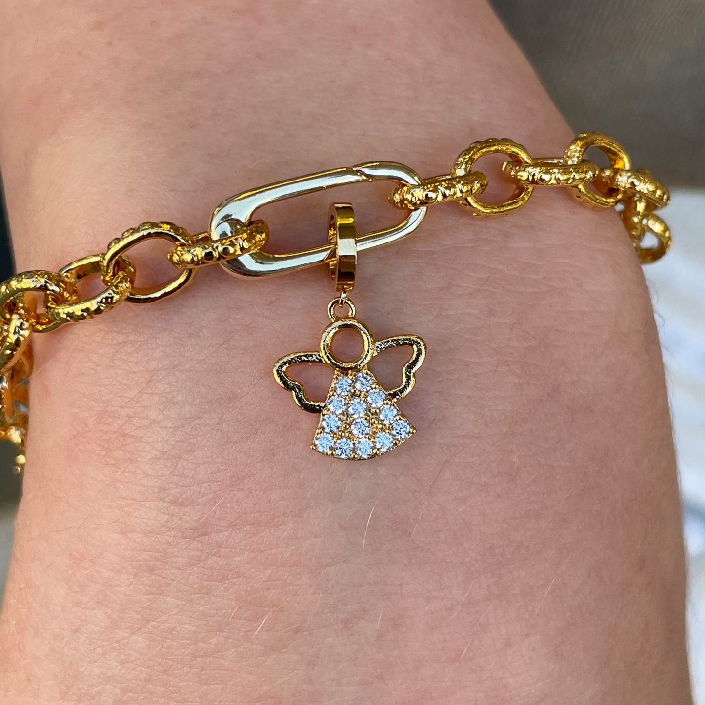 REBECCA MyWorld Charm - Gold | Angel - John Ross Jewellers