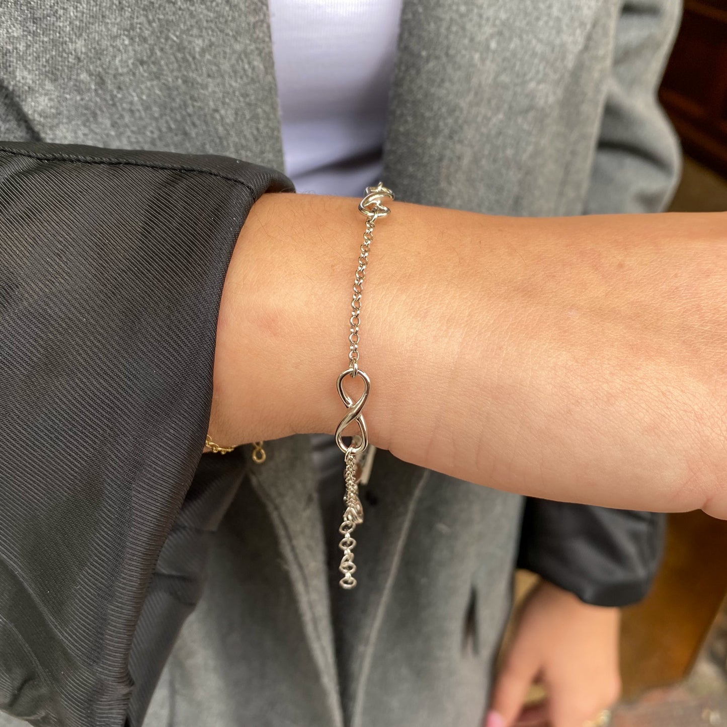 Silver Triple Infinity Bracelet - John Ross Jewellers