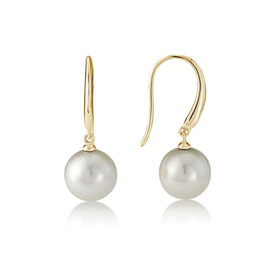 9ct Gold Cultured Freshwater Pearl Drop Earrings