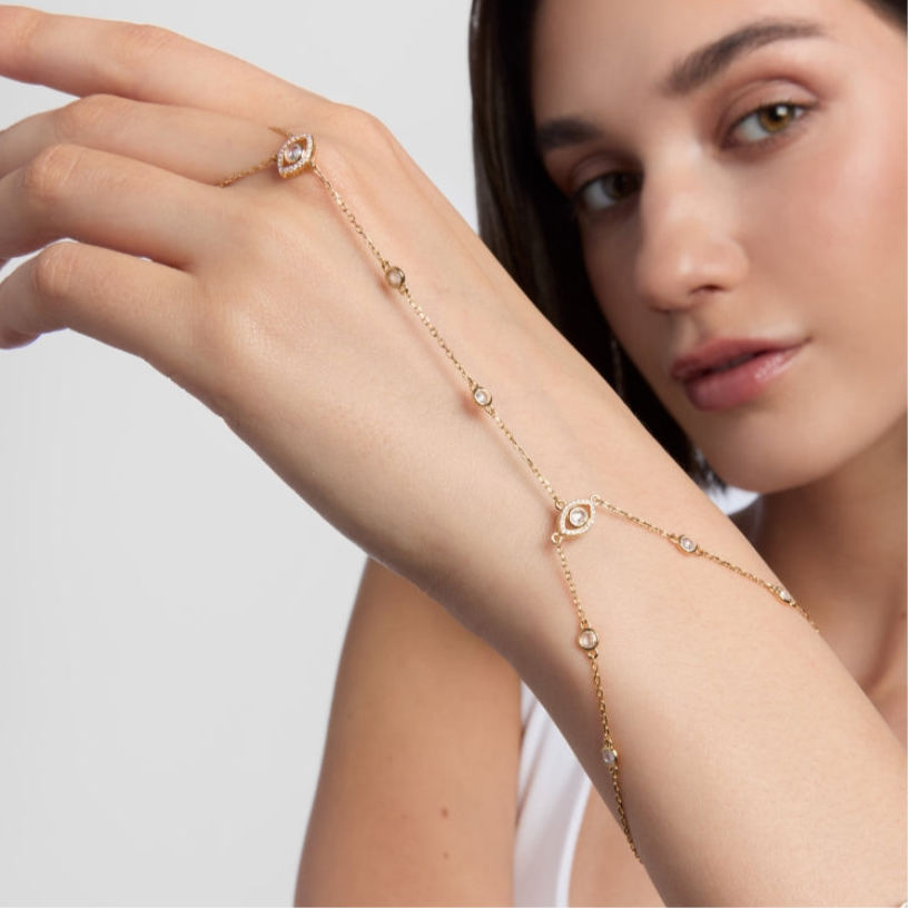 Sunshine Evil Eye Hand Bracelet - John Ross Jewellers