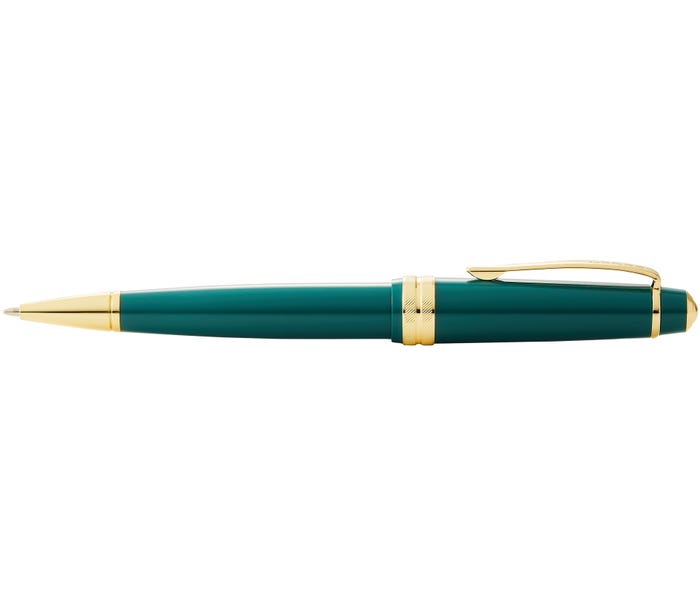 Cross Bailey Light Polished Green Resin & Gold Tone Ballpoint Pen - John Ross Jewellers