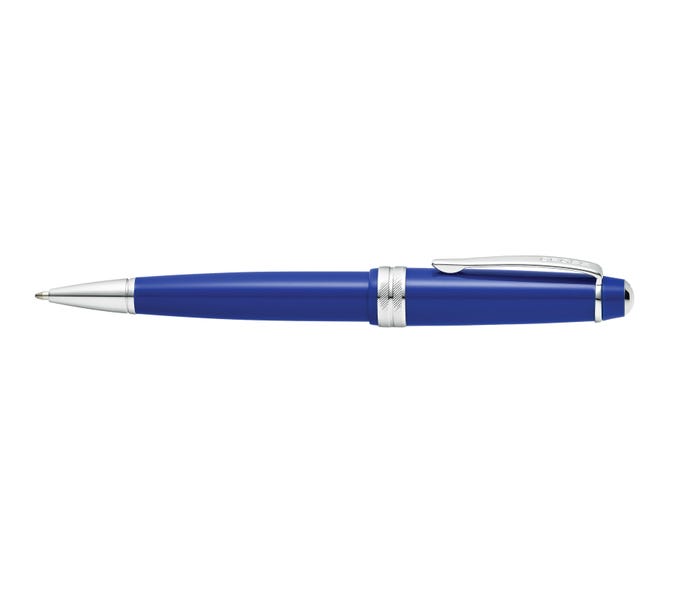 Cross Bailey Light Polished Blue Resin Ballpoint Pen - John Ross Jewellers