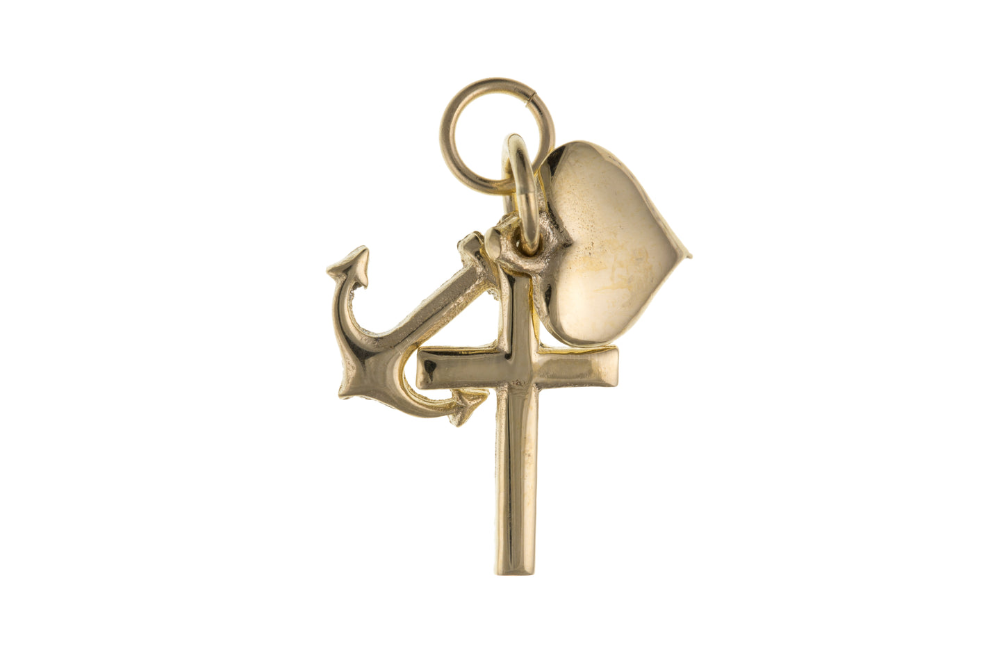 9ct Gold Faith, Hope & Charity Charm - John Ross Jewellers