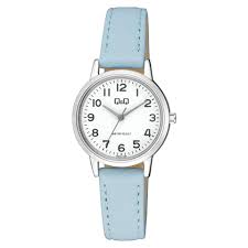 Q&Q Ladies Silver Leather Watch - John Ross Jewellers