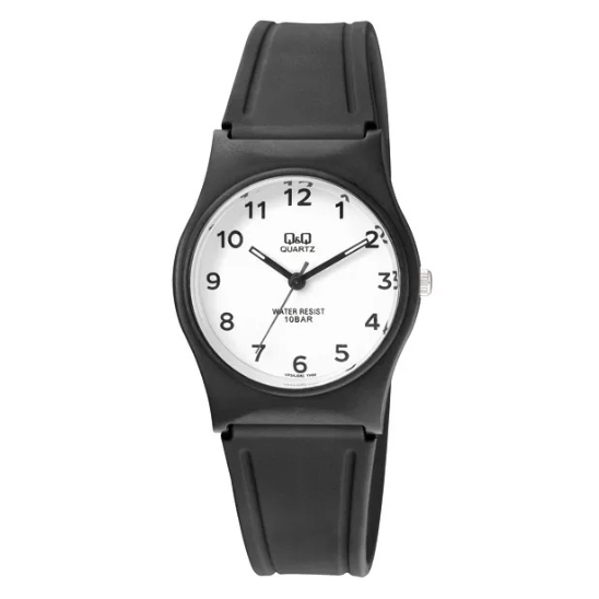 Q&Q Black Silicone Watch - John Ross Jewellers