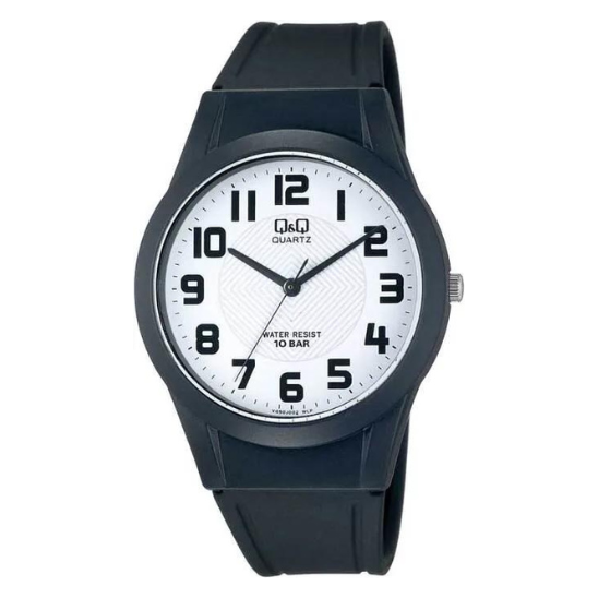 Q&Q Gents Black Silicone Watch - John Ross Jewellers