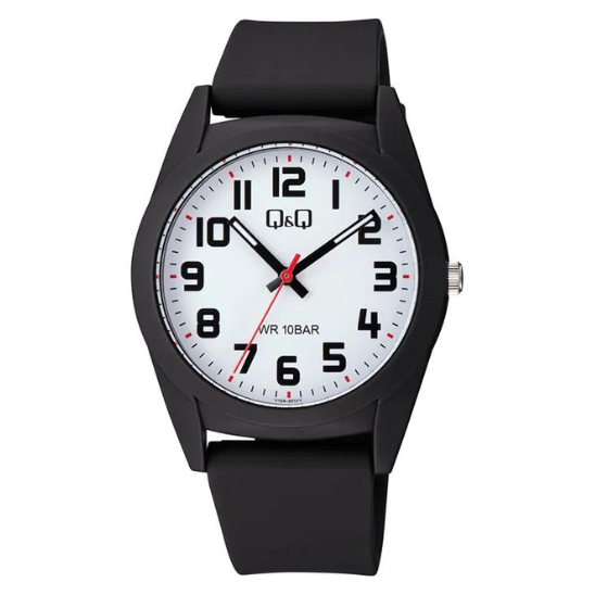 Q&Q Gents Black Silicone Watch - John Ross Jewellers