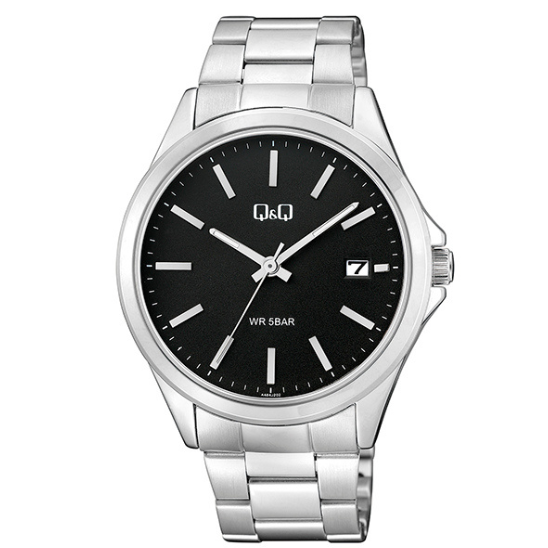 Q&Q Gents Silver Multi Link Watch - John Ross Jewellers
