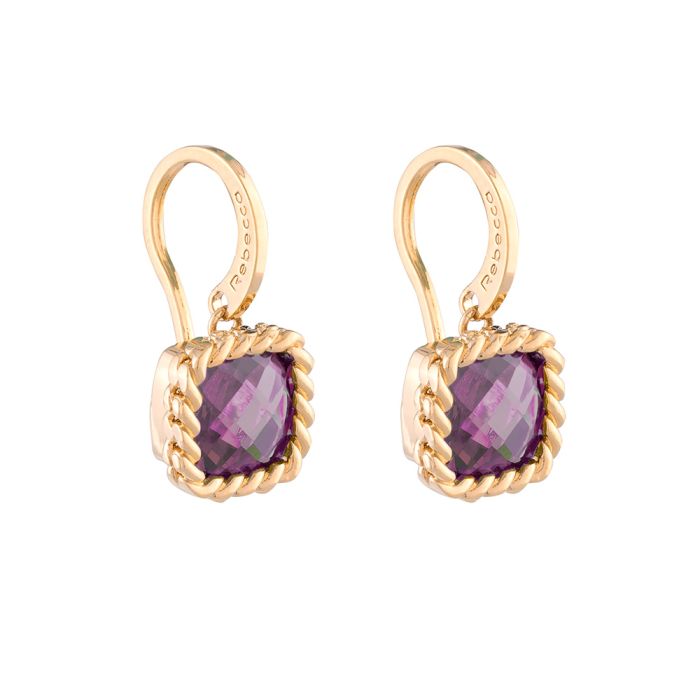 REBECCA Cocktail - Violet Drop Earrings - John Ross Jewellers