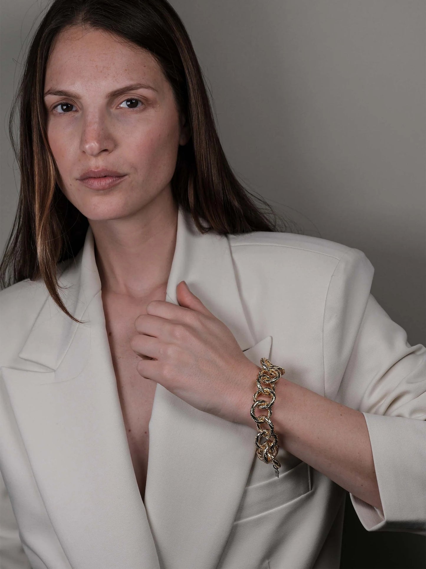 REBECCA Diva - Diamond Cut Round Link Bracelet