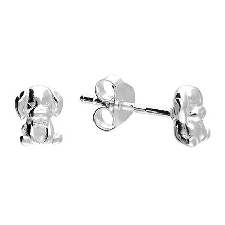 Petite Puppy Stud Earrings - John Ross Jewellers