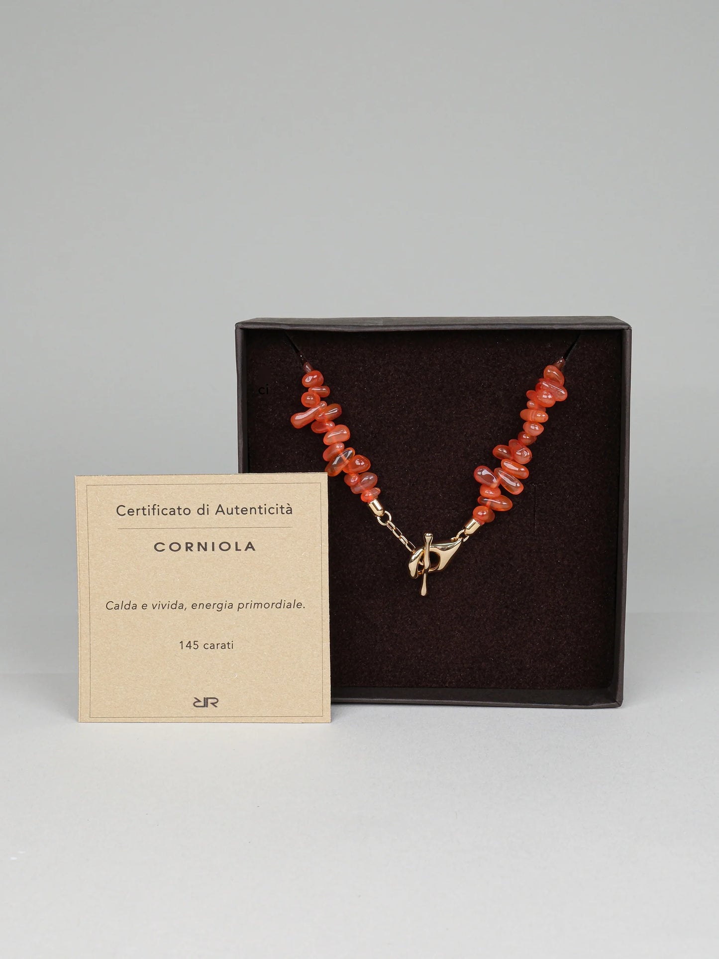 REBECCA Natural Carnelian Necklace