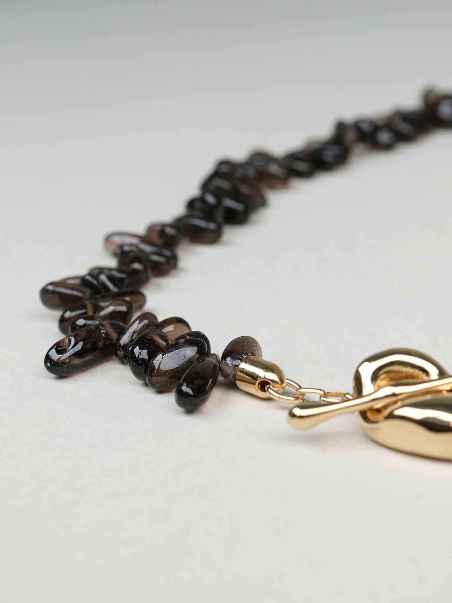 REBECCA Natural Smoky Topaz Necklace