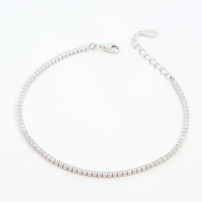 Silver CZ Tennis Bracelet - John Ross Jewellers