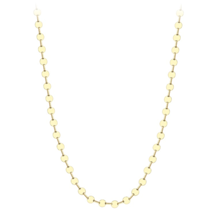 9ct Gold Discs Necklace - John Ross Jewellers