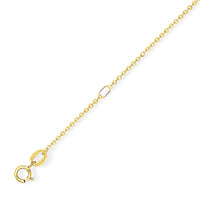 9ct Gold Rectangular Disc Necklace - John Ross Jewellers