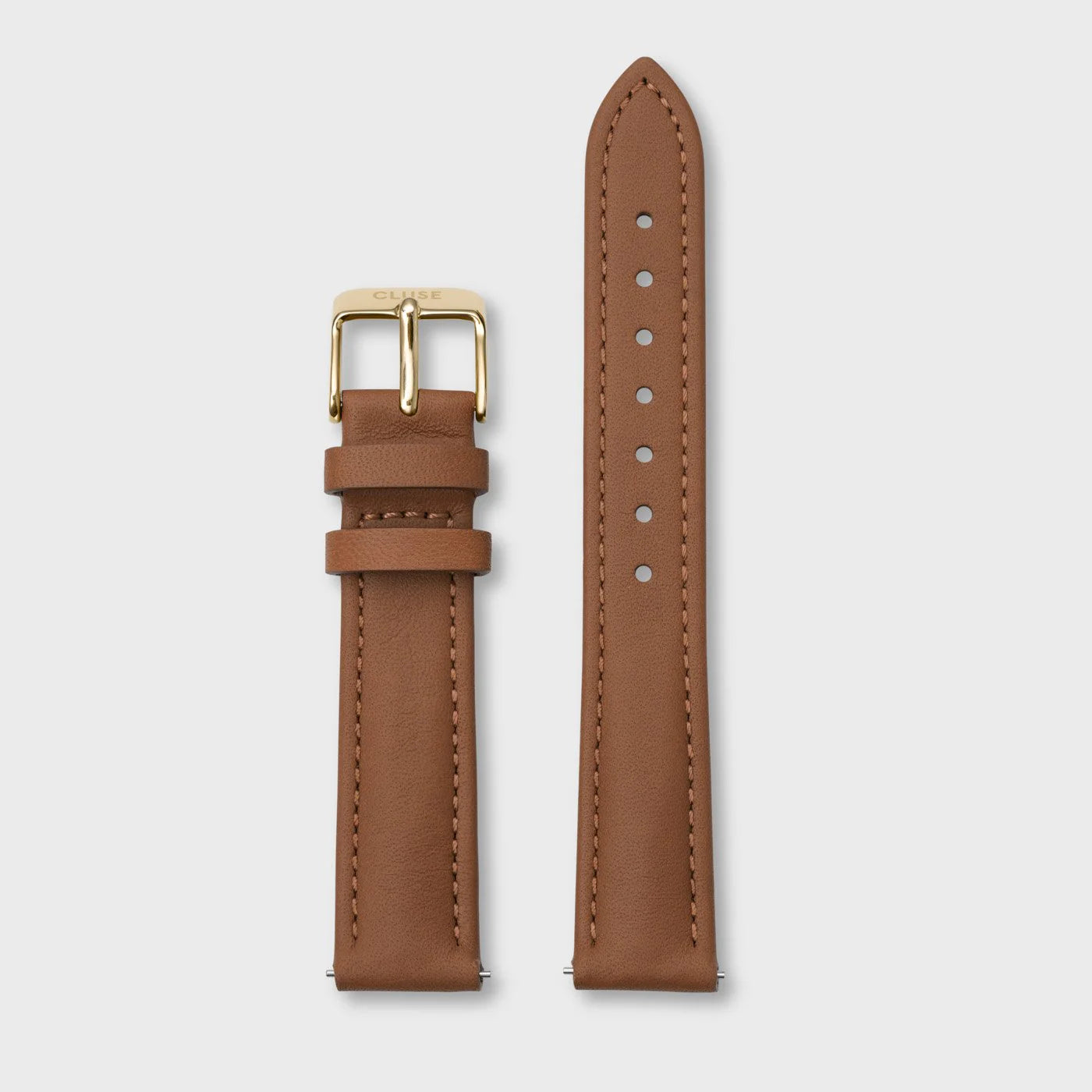 CLUSE 16mm Leather Caramel/Gold - John Ross Jewellers