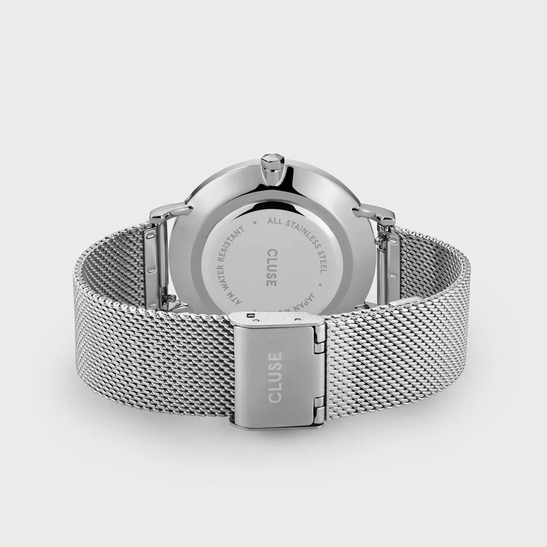 CLUSE Boho Chic Mesh Silver - John Ross Jewellers