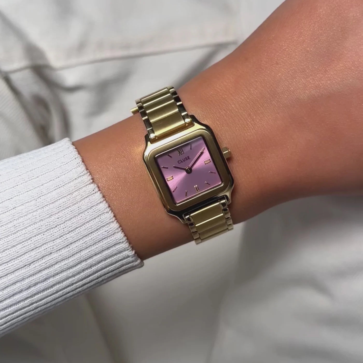 CLUSE Gracieuse Petite Gold/Mauve Pink - John Ross Jewellers