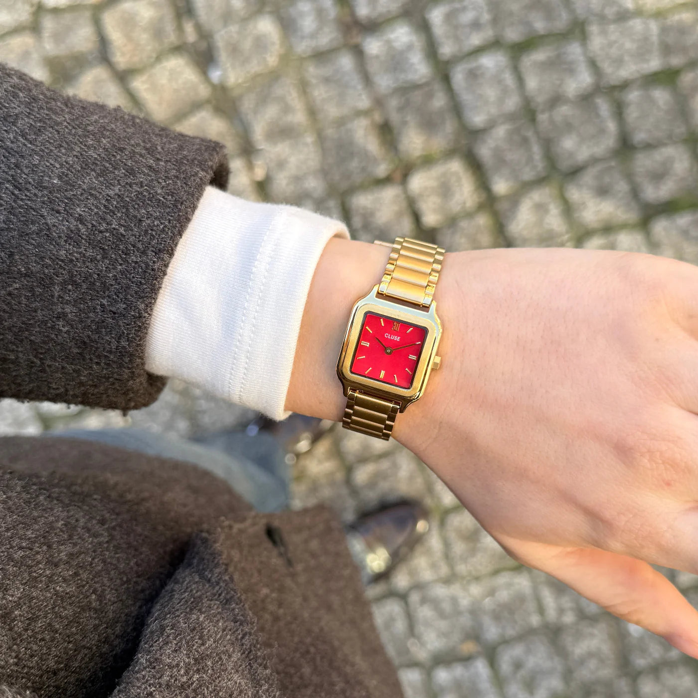 CLUSE Gracieuse Petite Gold/Watermelon Red