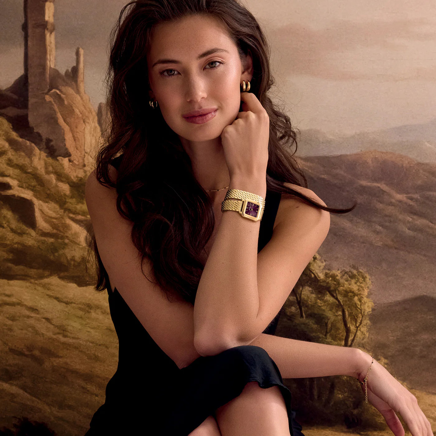 CLUSE Gracieuse Double Gold/Wine - John Ross Jewellers