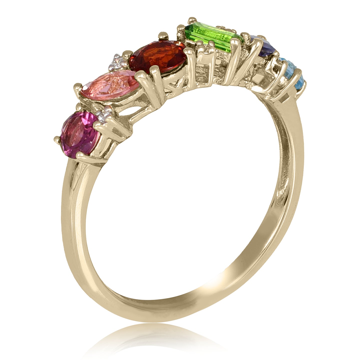 Vibrant Gemstone Band Ring | The Colour Drop - John Ross Jewellers