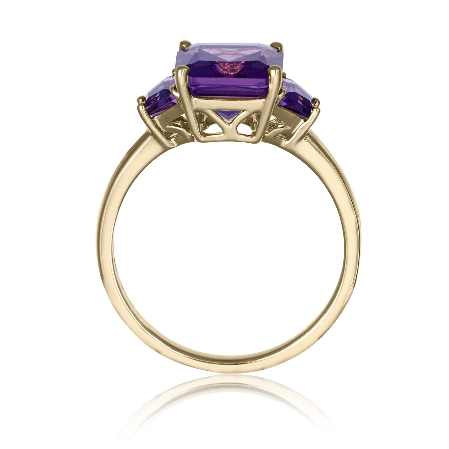 Amethyst Trilogy Statement Ring | The Colour Drop - John Ross Jewellers