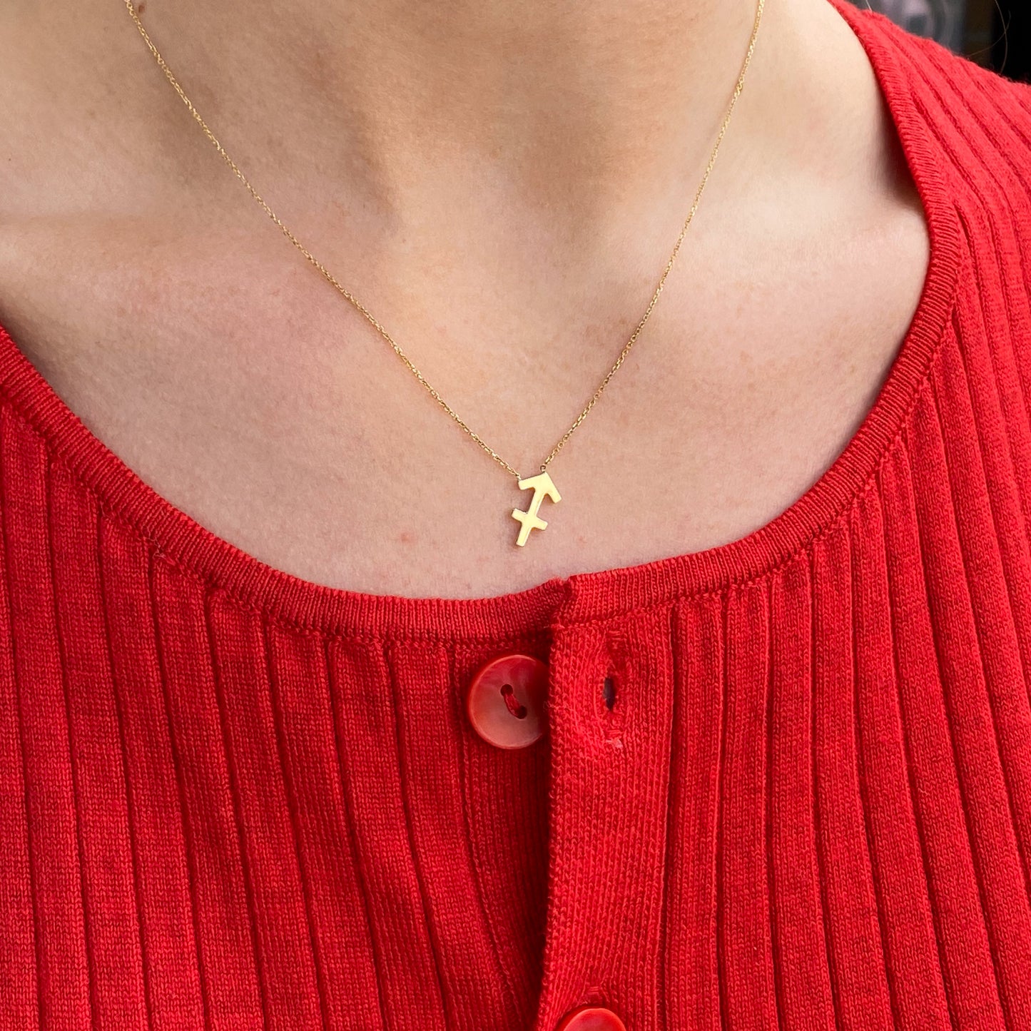 9ct Gold Star Sign Necklace - John Ross Jewellers