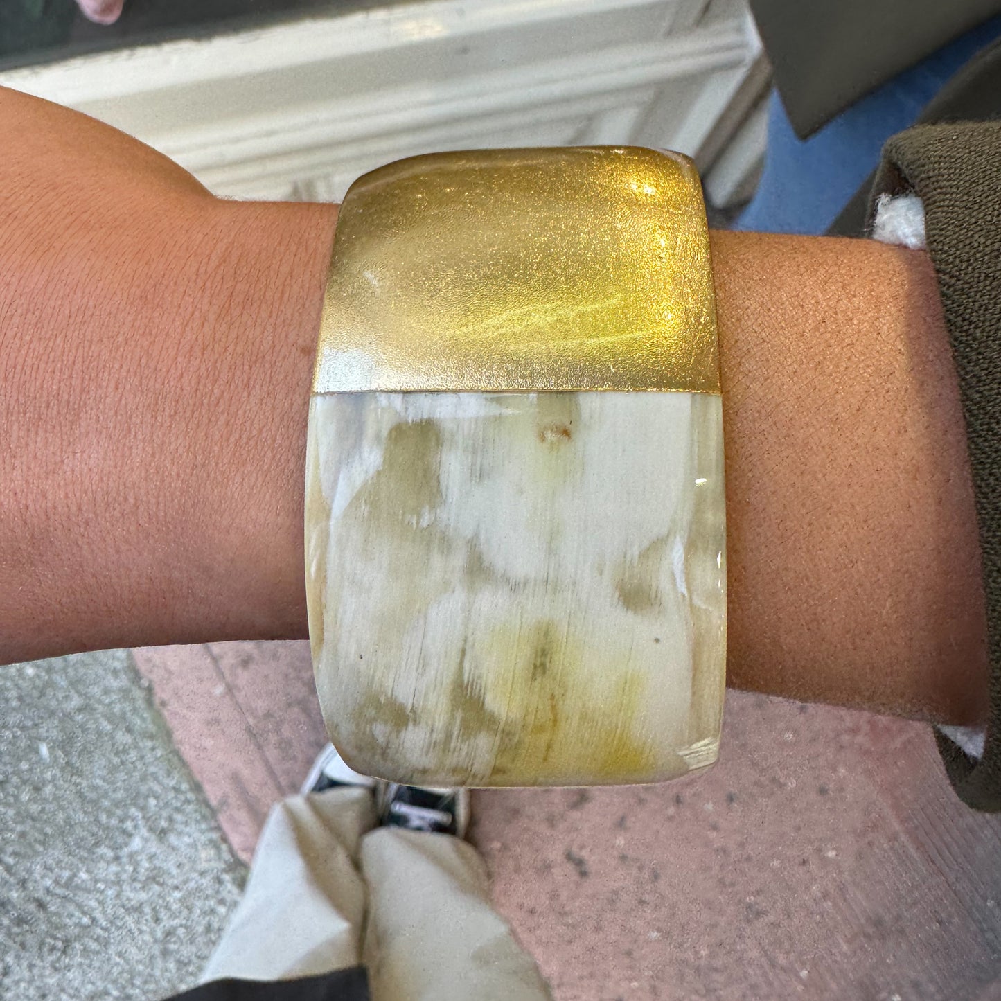 Acrylic Resin Wide Cuff Bangle - John Ross Jewellers
